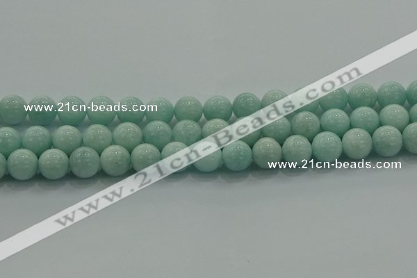 CAM1504 15.5 inches 12mm round natural peru amazonite beads