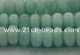 CAM1532 15.5 inches 5*8mm rondelle natural peru amazonite beads