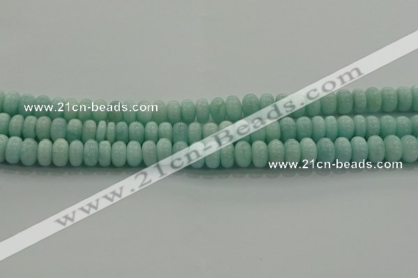 CAM1532 15.5 inches 5*8mm rondelle natural peru amazonite beads