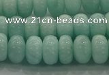 CAM1533 15.5 inches 6*10mm rondelle natural peru amazonite beads