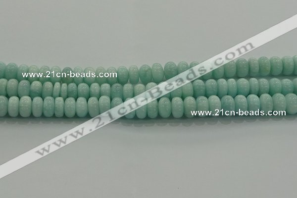 CAM1533 15.5 inches 6*10mm rondelle natural peru amazonite beads