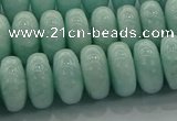 CAM1535 15.5 inches 8*14mm rondelle natural peru amazonite beads