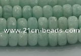 CAM1542 15.5 inches 5*8mm faceted rondelle peru amazonite beads