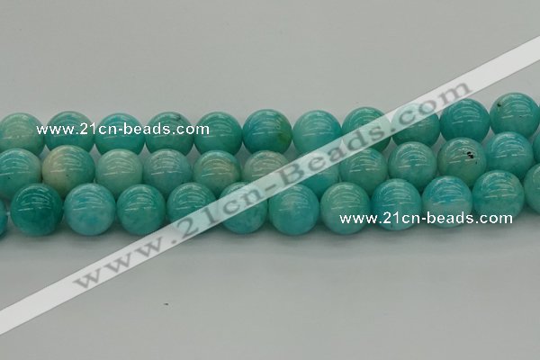 CAM1556 15.5 inches 16mm round natural peru amazonite beads