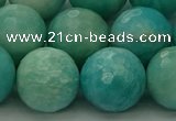 CAM1567 15.5 inches 18mm faceted round Russian amazonite beads