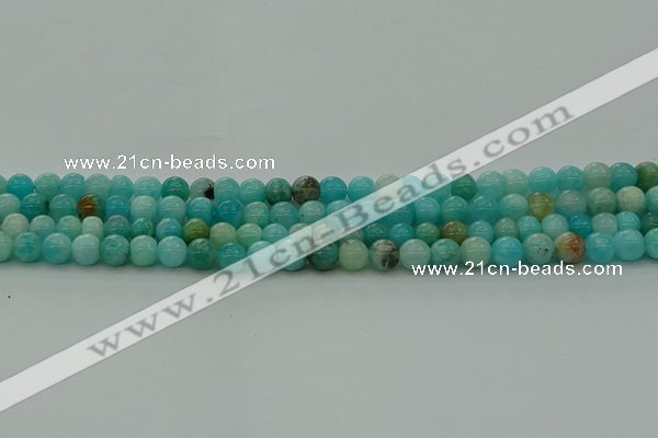 CAM1571 15.5 inches 6mm round Russian amazonite beads wholesale