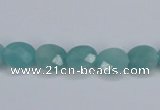 CAM158 15.5 inches 8*10mm faceted oval amazonite gemstone beads