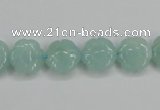 CAM159 15.5 inches 12mm carved flower amazonite gemstone beads