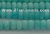 CAM1601 15.5 inches 4*6mm rondelle natural peru amazonite beads