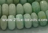 CAM1614 15.5 inches 8*12mm faceted rondelle peru amazonite beads