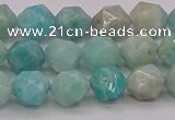 CAM1622 15.5 inches 8mm faceted nuggets amazonite gemstone beads