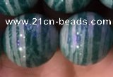 CAM1655 15.5 inches 14mm round Russian amazonite gemstone beads