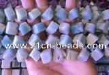 CAM1677 15.5 inches 8*8mm - 14*15mm cube amazonite beads