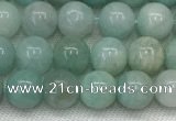 CAM1680 15.5 inches 4mm round natural amazonite beads wholesale