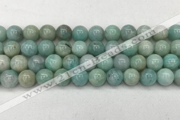 CAM1684 15.5 inches 12mm round natural amazonite beads wholesale
