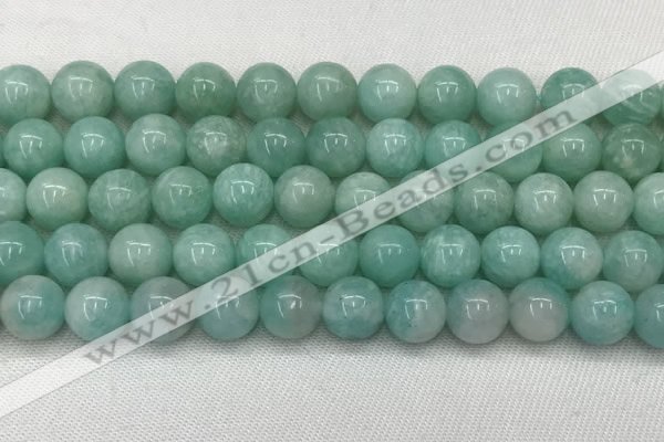 CAM1689 15.5 inches 12mm round natural amazonite beads wholesale