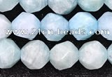 CAM1706 15.5 inches 8mm faceted nuggets amazonite gemstone beads