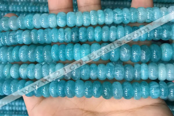 CAM1715 15.5 inches 5*9mm - 5*10mm rondelle natural amazonite beads