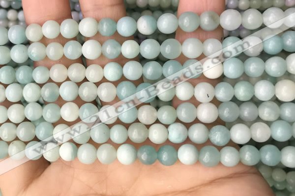 CAM1721 15.5 inches 6mm round amazonite beads wholesale