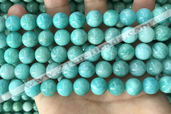 CAM1727 15.5 inches 10mm round amazonite gemstone beads wholesale