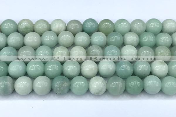 CAM1788 15 inches 10mm round amazonite beads, 2mm hole