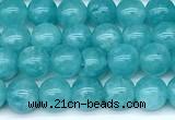 CAM1790 15 inches 6mm round amazonite gemstone beads