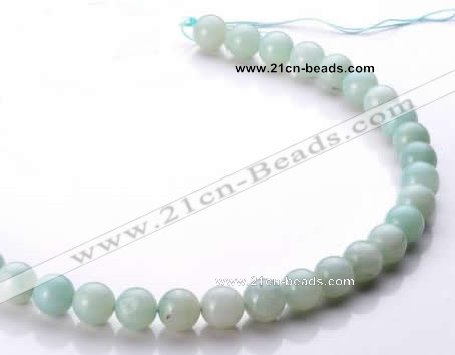 CAM18 15.5 inches round natural amazonite 10mm beads wholesale