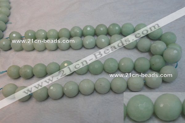 CAM181 15.5 inches 16mm faceted round amazonite gemstone beads