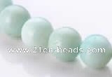 CAM19 15.5 inches 12mm natural amazonite round beads Wholesale