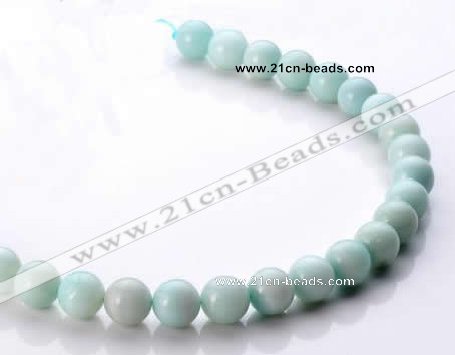 CAM19 15.5 inches 12mm natural amazonite round beads Wholesale