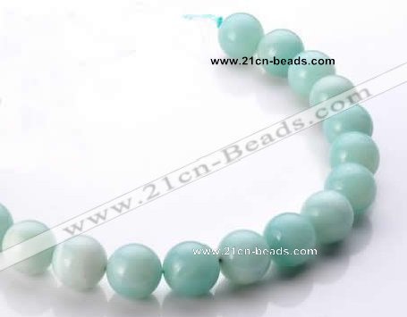 CAM22 15.5 inches natural amazonite round 18mm beads wholesale