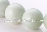 CAM23 15.5 inches natural amazonite round 20mm beads Wholesale