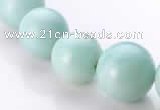 CAM24 17 inches different sizes round natural amazonite beads