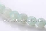 CAM27 faceted round natural amazonite 8mm stone beads Wholesale