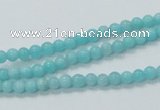 CAM307 15.5 inches 4mm round natural peru amazonite beads wholesale