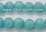 CAM309 15.5 inches 12mm round natural peru amazonite beads wholesale