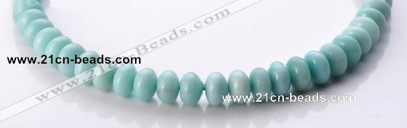 CAM33 rondelle 5*8mm natural amazonite gemstone beads Wholesale