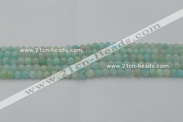 CAM331 15.5 inches 6mm round natural peru amazonite beads