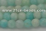 CAM332 15.5 inches 7mm round natural peru amazonite beads