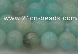 CAM333 15.5 inches 8mm round natural peru amazonite beads