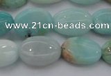 CAM338 15.5 inches 12*16mm oval natural peru amazonite beads