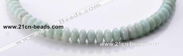 CAM34 rondelle natural amazonite 6*10mm gemstone beads Wholesale