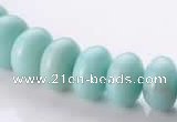 CAM35 natural amazonite 8*12mm rondelle gemstone beads Wholesale