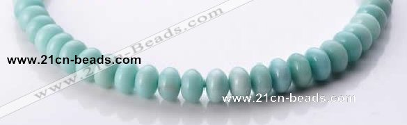 CAM35 natural amazonite 8*12mm rondelle gemstone beads Wholesale