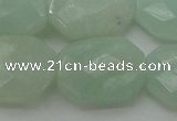 CAM369 15.5 inches 15*20mm faceted octagonal amazonite beads