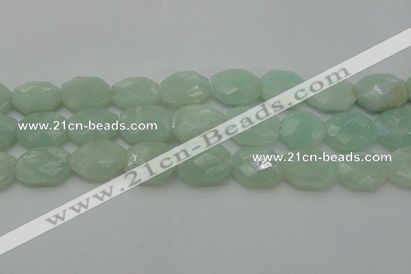 CAM369 15.5 inches 15*20mm faceted octagonal amazonite beads