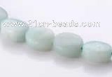 CAM37 5*7mm natural amazonite flat oval gemstone beads Wholesale