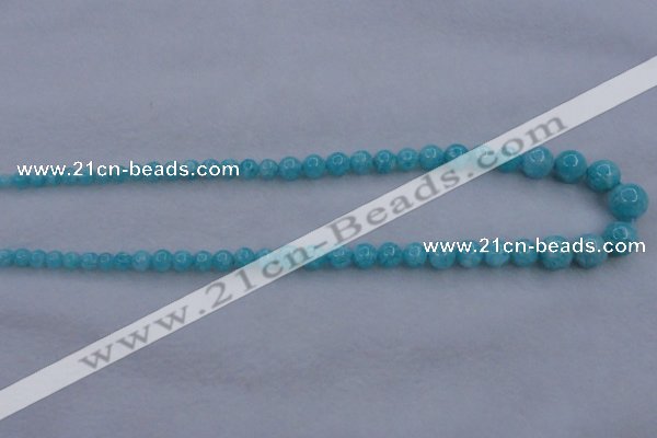 CAM372 15.5 inches 4mm - 10mm round mozambique amazonite beads