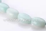 CAM38 flat oval natural amazonite 8*12mm beads Wholesale