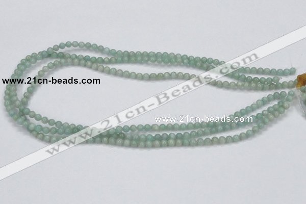 CAM400 15.5 inches 4mm round natural russian amazonite beads wholesale